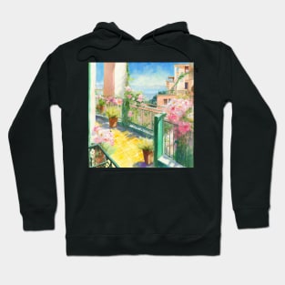 Sunny terrace in Barcelona III Hoodie